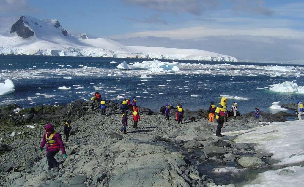 Туристы в Антарктиде