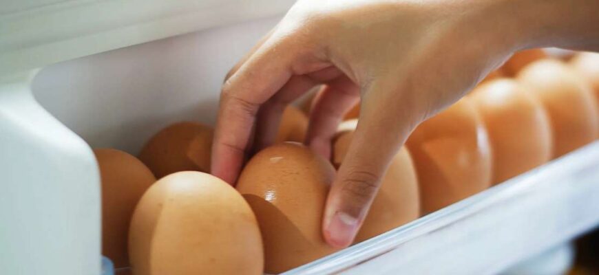 Почему нельзя класть яйца в дверцу холодильника