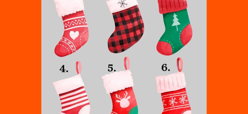 ТЕСТ: выберите рождественский носок и узнайте, какой урок вы должны усвоить во время праздников.