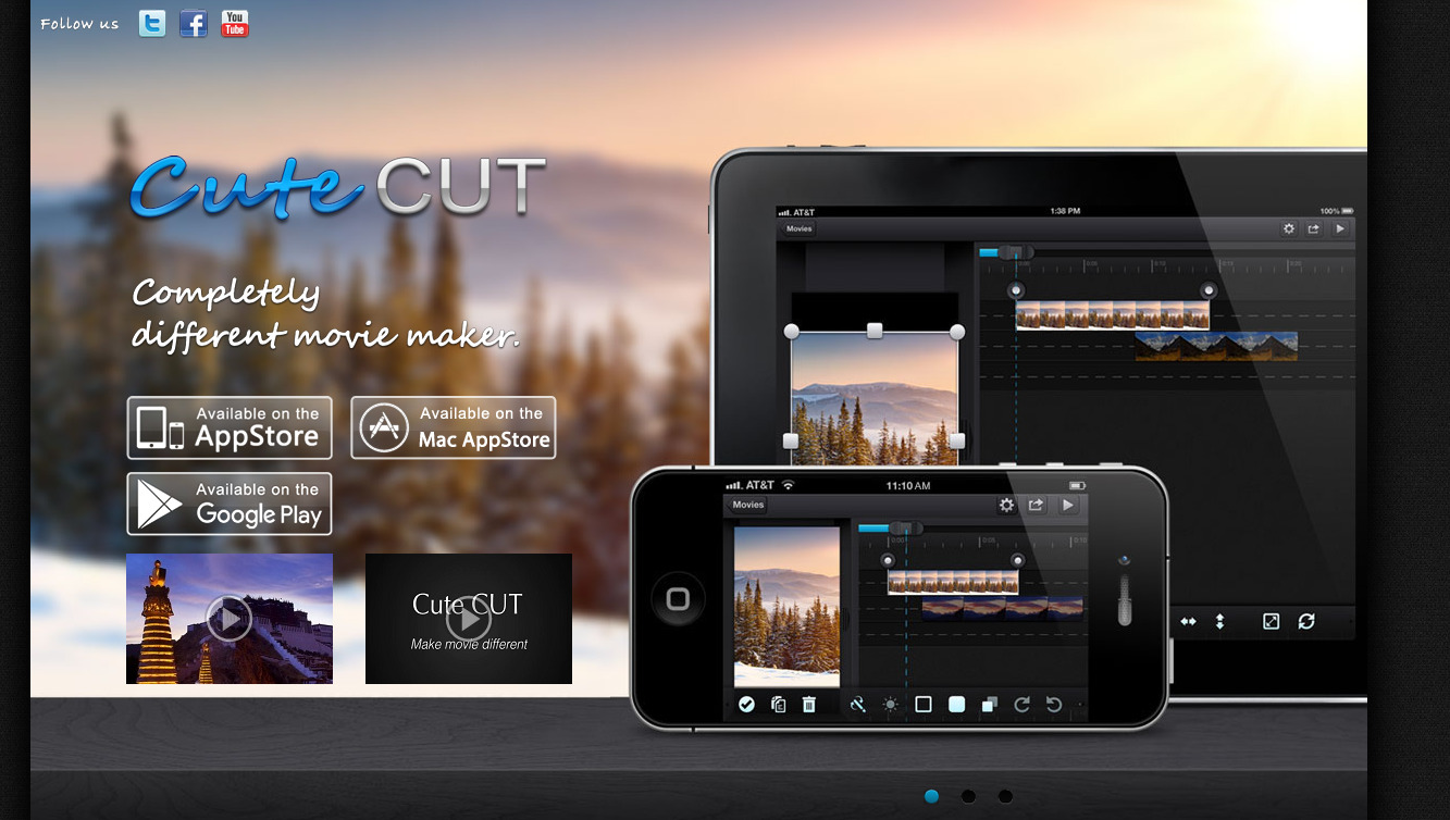 Cute CUT  - Топ 10 приложений для монтажа видео на телефоне