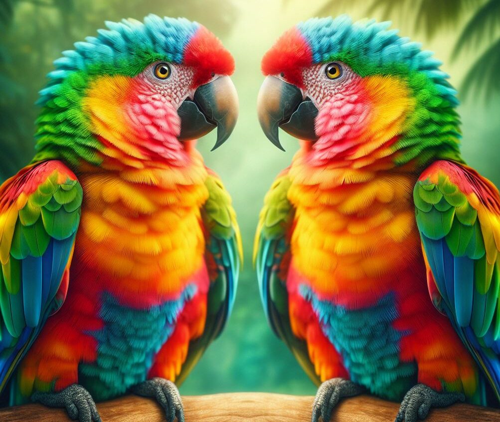 Что нужно знать о разноцветных неразлучных попугаях