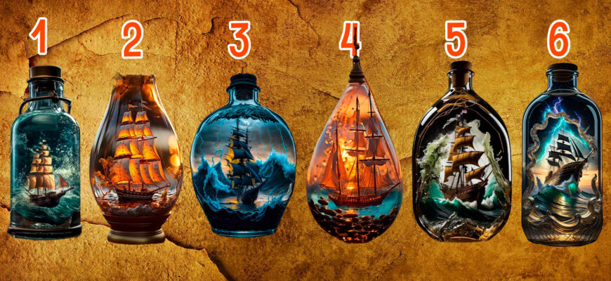 Выберите корабль в бутылке и узнайте какие достижения тебя ждут впереди?