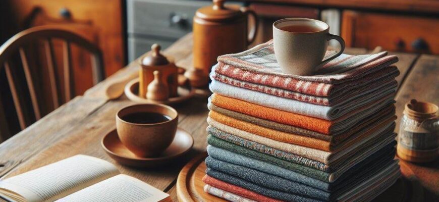 Как отстирать кухонные полотенца: советы и рекомендации